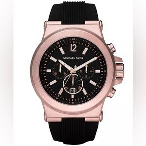 Michael Kors MK8184 Dylan Watch - Black/Rose Gold